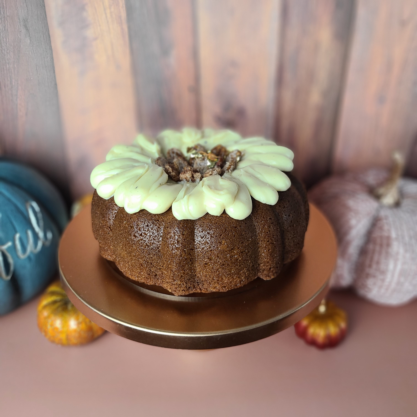 Pumpkin Bundt Cake With Brown Butter Ganache