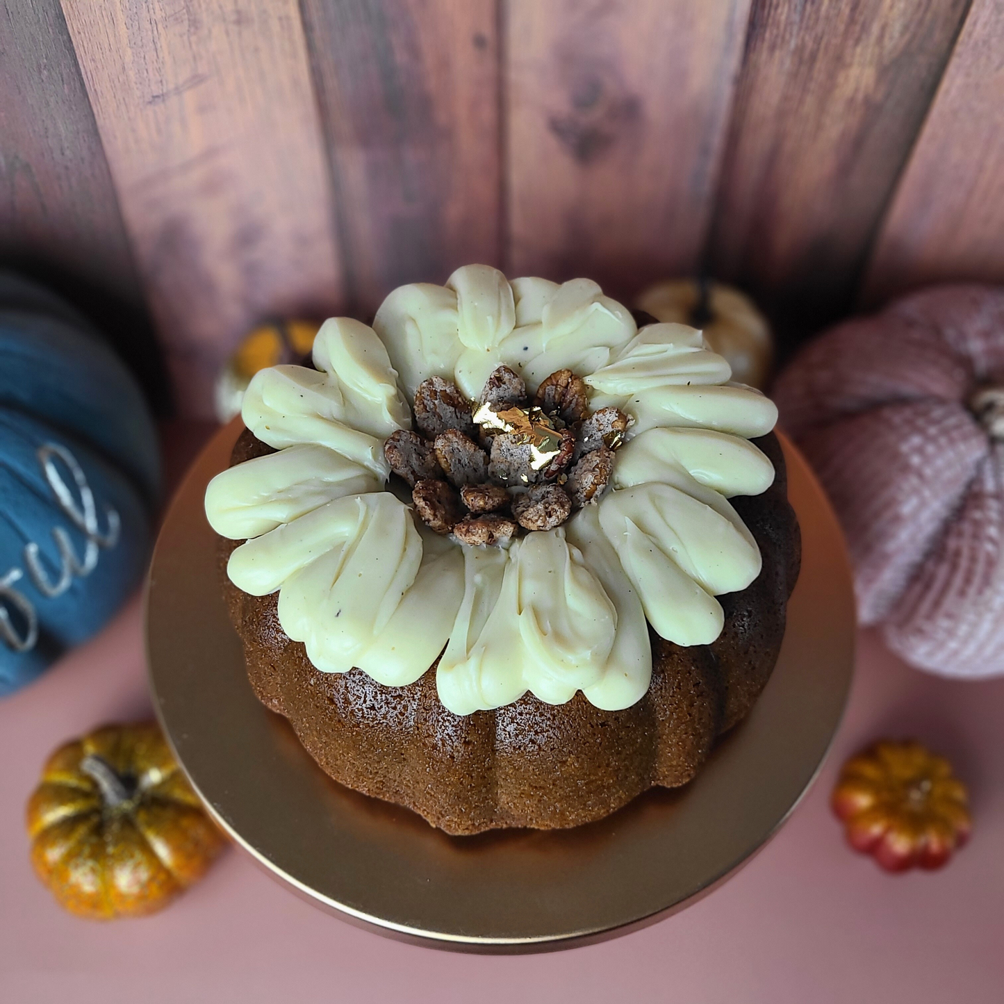 Pumpkin Bundt Cake With Brown Butter Ganache